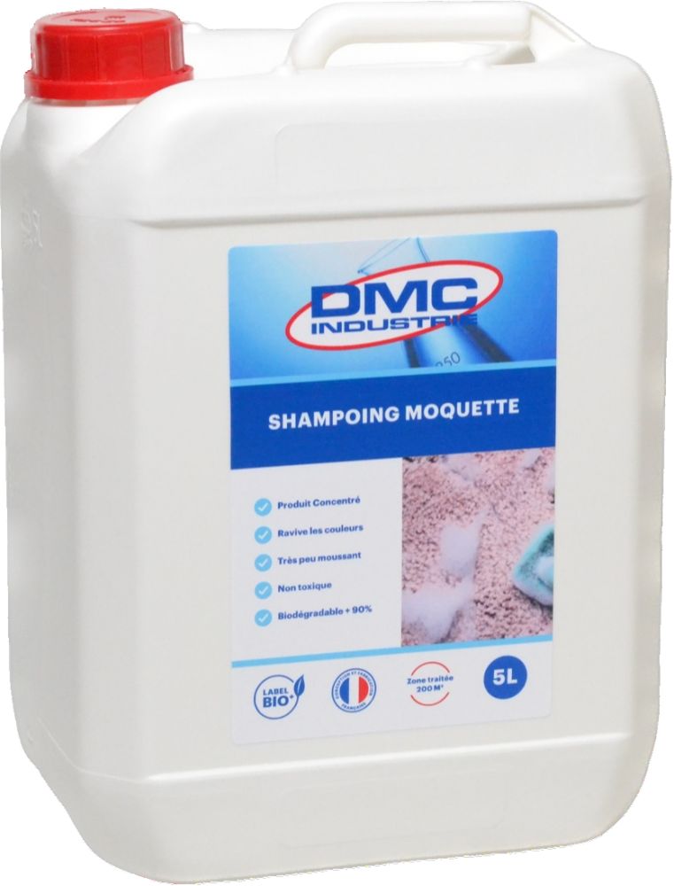 Shampoing non moussant concentré pour tapis et moquettes